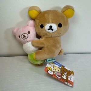 San-X Rilakkuma Brown Pink Bear Plush